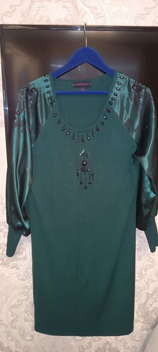 Женское Платье Зелёный Другой Материал 42