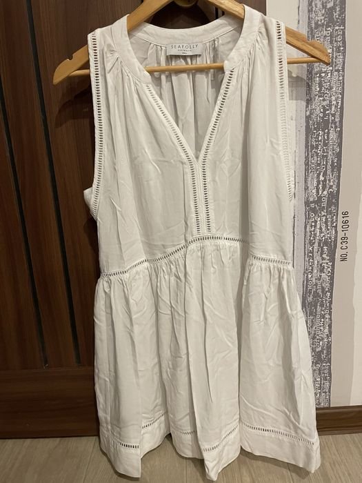 Damen Seafolly Kleid Weiß 36
