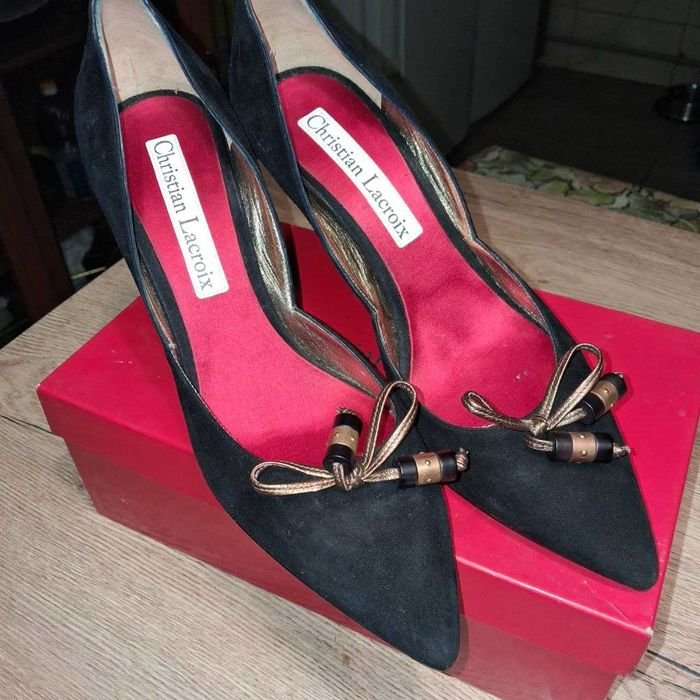 Женские Christian Lacroix Туфли Чёрный Натуральная