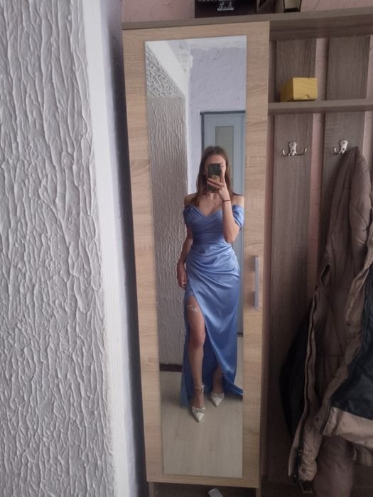 Женское Платье Тёмно-синее 34