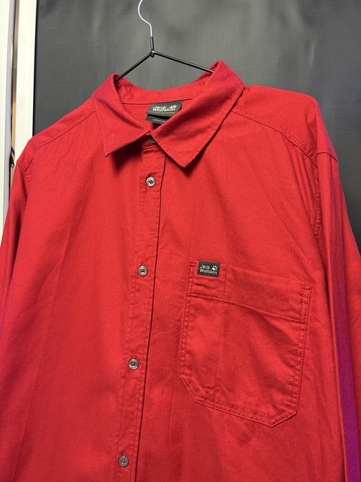 Женская Jack Wolfskin Рубашка Красная 38