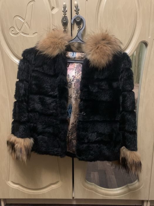 Donna Zingy Zenith Cappotto Nero Coniglio 38