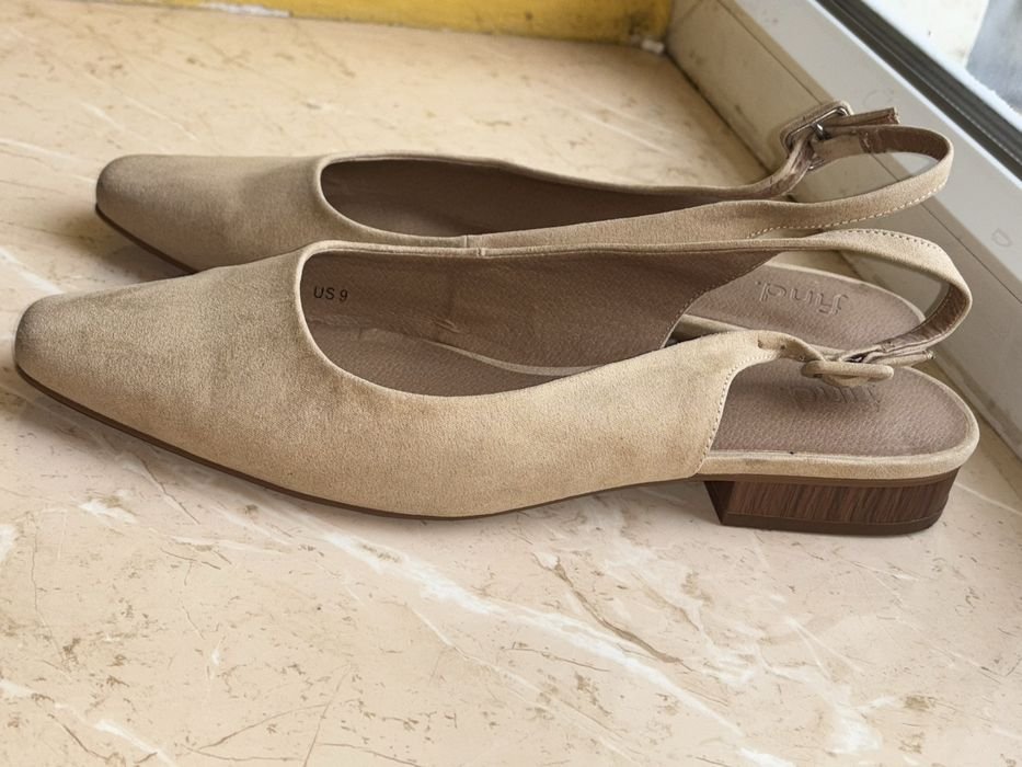 Женские Туфли Бежевые Замша 39