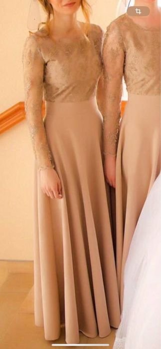 Женское Платье Коричневое 34