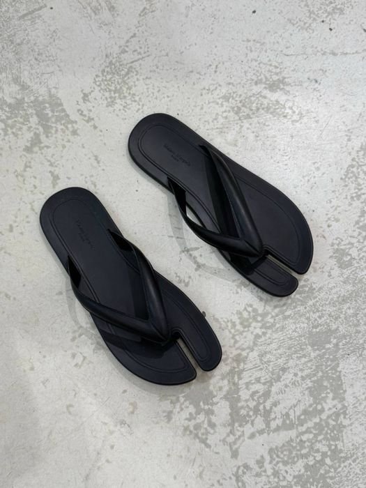 Женские Maison Margiela Шльопанці Чёрный Гума 40