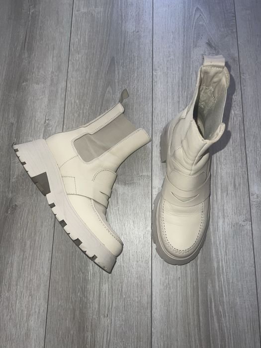 Women Kate Spade Boots Beige Leather 39