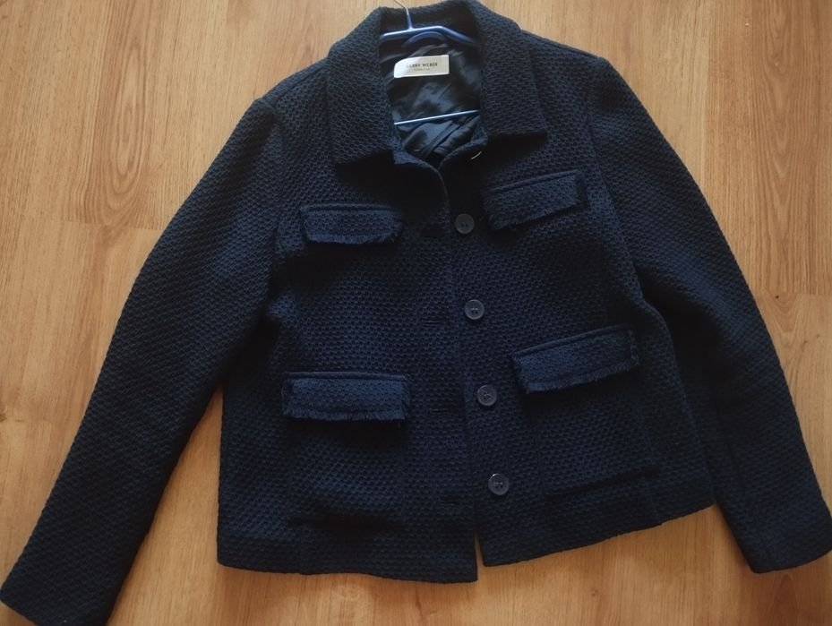 Женский Твидовый Пиджак Синий 38