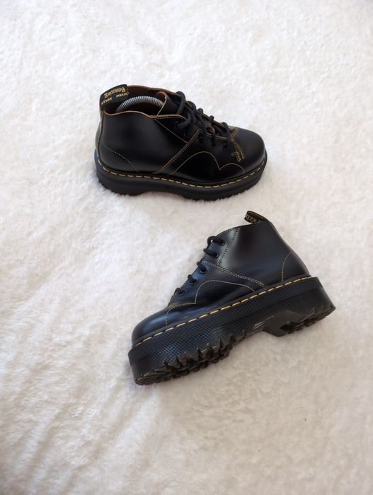 Женские Dr. Martens Ботинки Чёрные Кожа 38