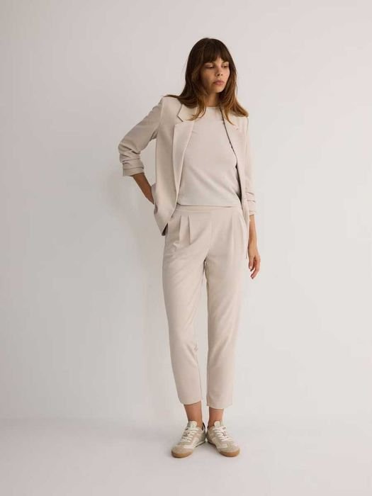 Femme Reserved Pantalons Beige Coton 34