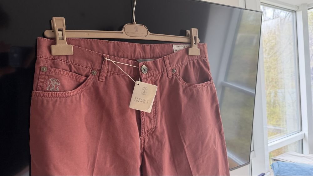 Uomo Brunello Cucinelli Jeans Rosso 32