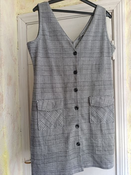 Женский Платье Чёрный 44