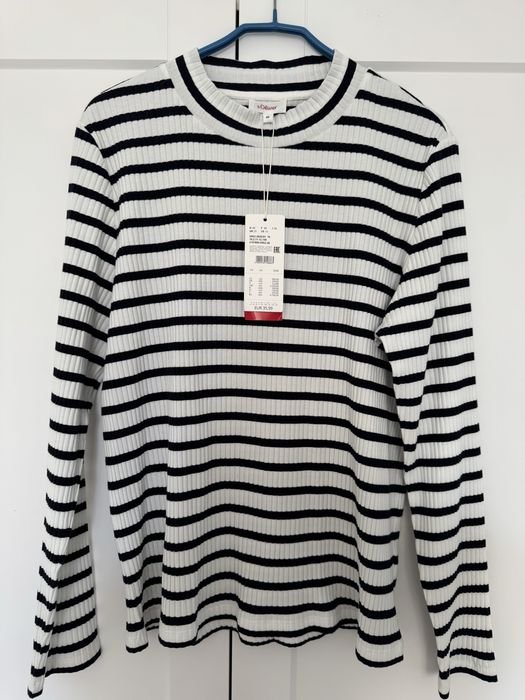 Женский Oliver Гольф Белый Трикотаж 44