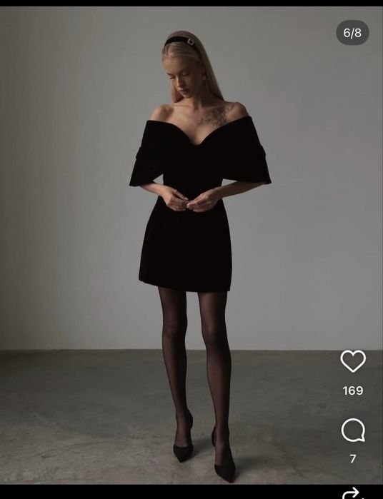 Donna Abito Nero Velluto