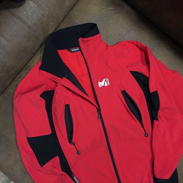 Uomo Millet Giacca Softshell Rossa 36