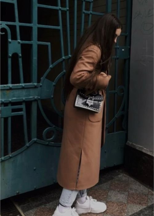 Femme Manteau Marron 36