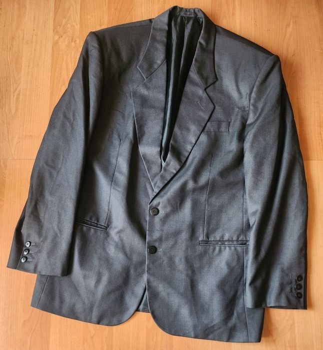 Homme Costume Classique Gris 44