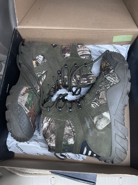 Homme Free Soldier Bottes Kaki Suède 43