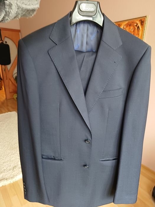 Homme Voronin Costume Bleu Marine  