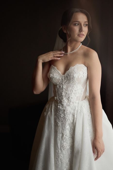 Donna Eva Lendel Abito da Sposa Bianco 36 / S / 44