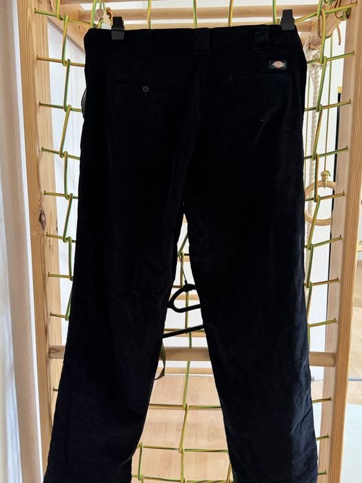 Men Dickies Trousers Black Corduroy 36-38