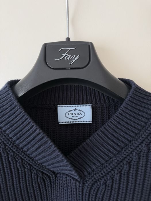 Donna Prada Maglione Blu Navy 34