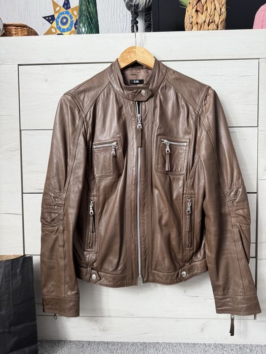 Femme Gerry Weber Veste Bomber Marron Cuir 38