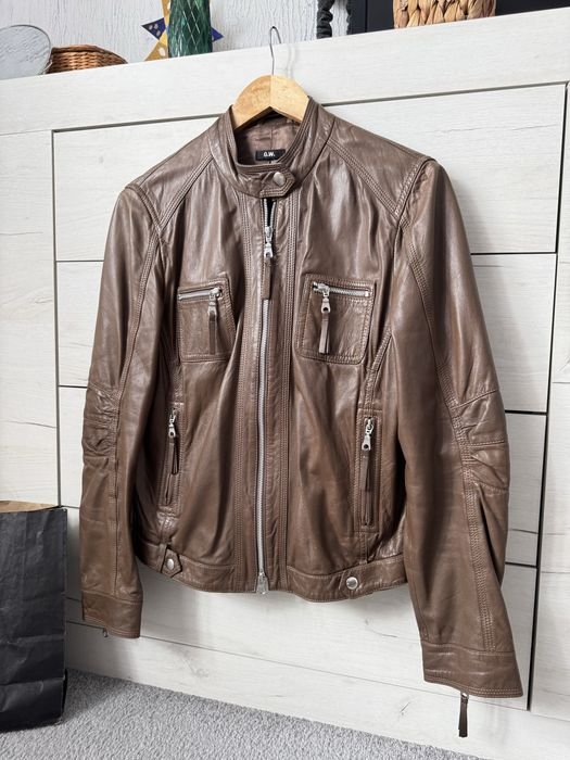 Femme Gerry Weber Veste Bomber Marron Cuir 38