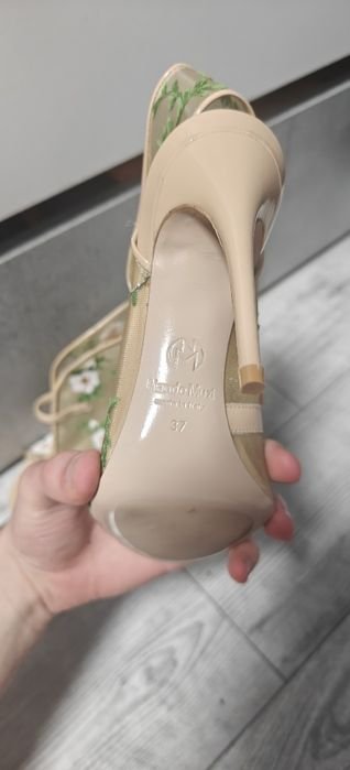 Donna NANDO MUZI Tacchi Verde Pelle 37