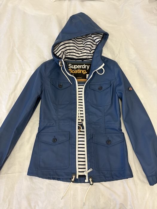 Damen Superdry Regenjacke Marineblau 34