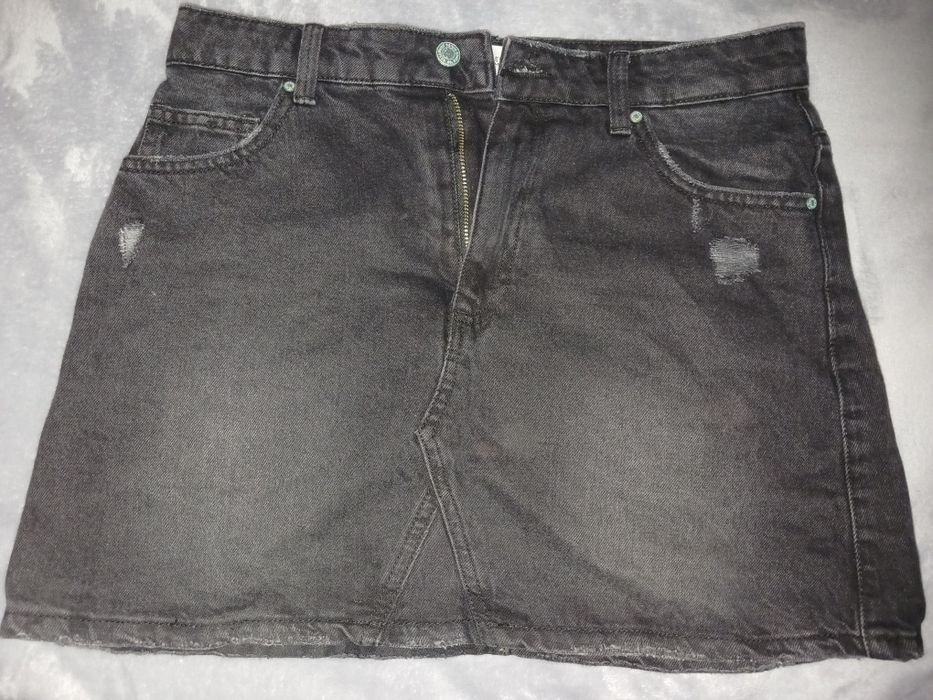 Femme Reserved Jupe Noire Denim 38