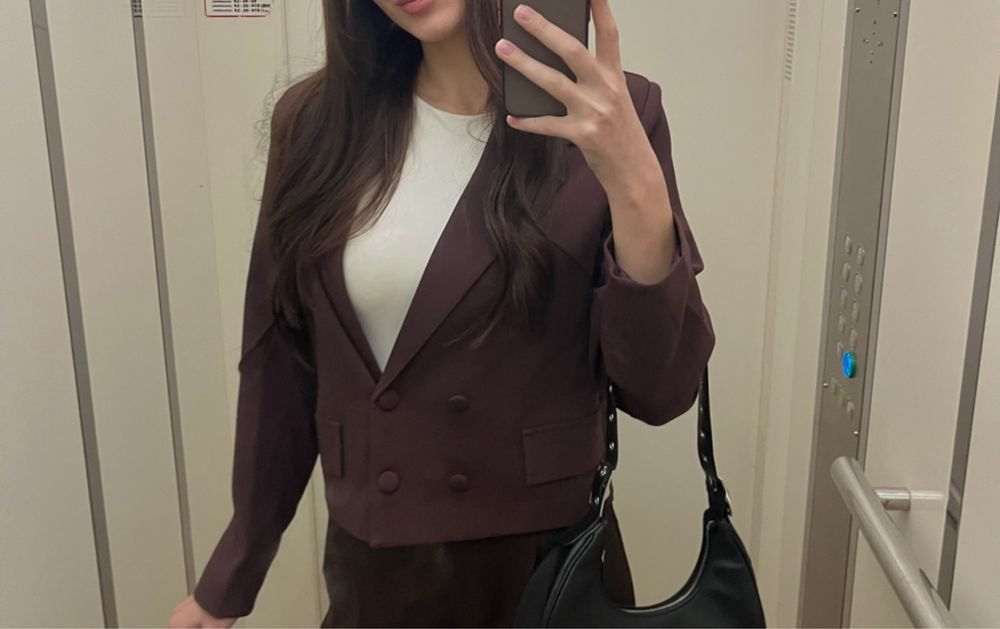 Femme Blazer Marron 36