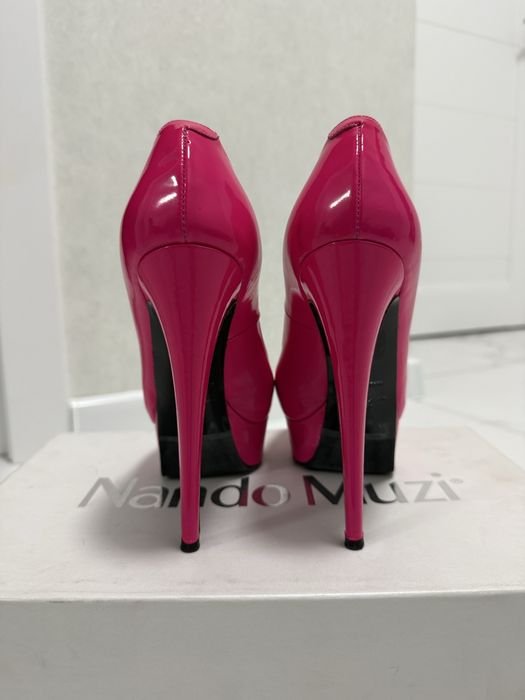 Donna Nando Muzi Tacchi Rosa Pelle 36