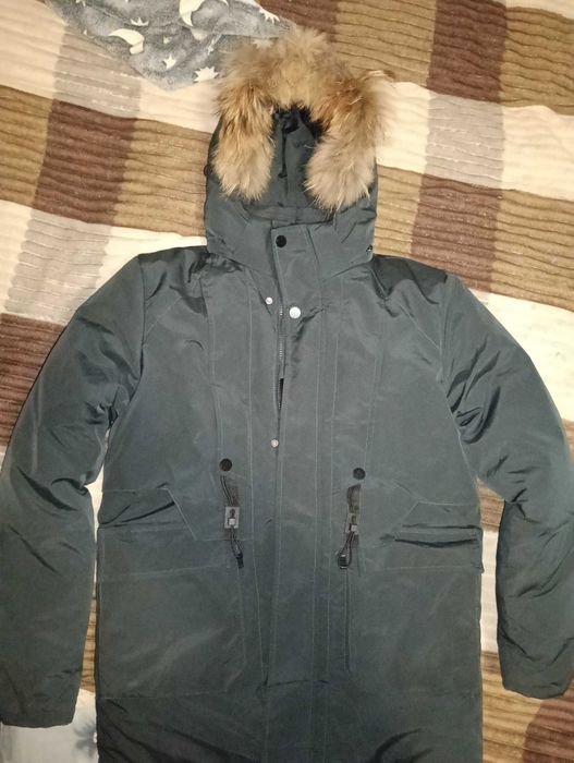 Мужская Зимняя Куртка Серая 38