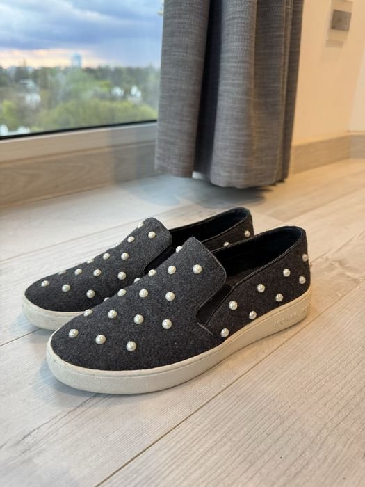 Women Michael Kors Loafers Grey 36