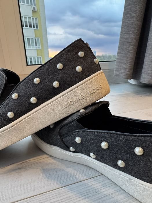 Women Michael Kors Loafers Grey 36