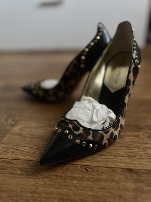Women DSQUARED2 Heels Black Leather 37