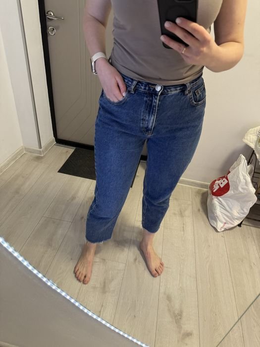 Donna Pull & Bear Jeans Blu Navy 40