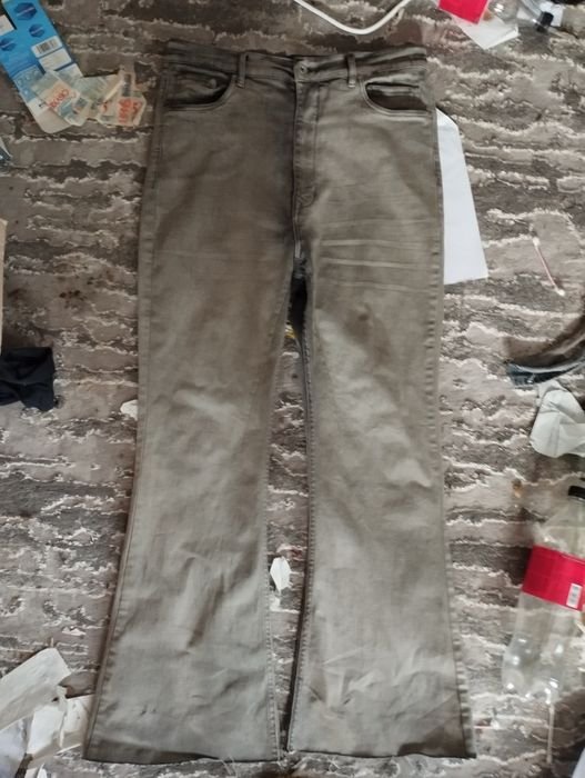 Мужской Rick Owens Джинсы Серый Джинс 32