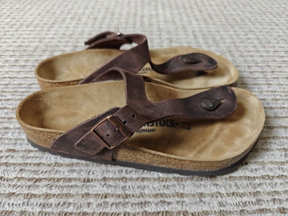 Женские Birkenstock Шлепанцы Коричневый Нубук 38