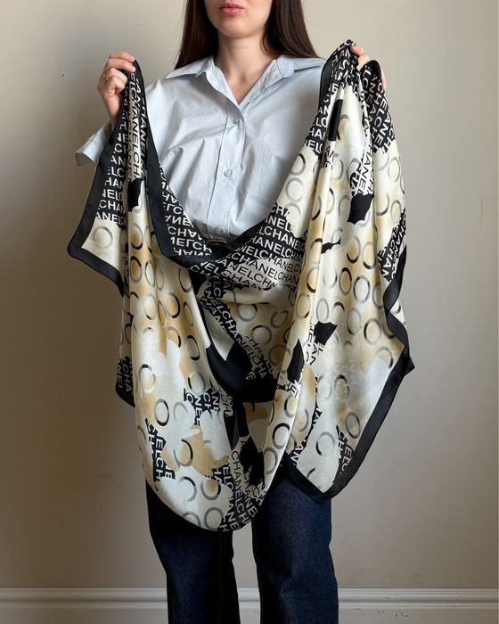 Унисекс Chanel Шарф Шелк 173x65
