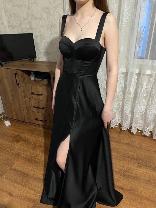 Damen Kleid Schwarz 34