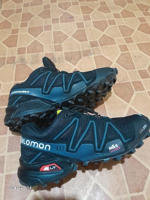 Men Salomon Boots Black Mesh 41