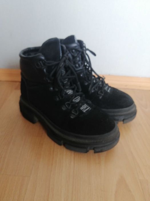 Donna Stivali Neri Nubuck 37