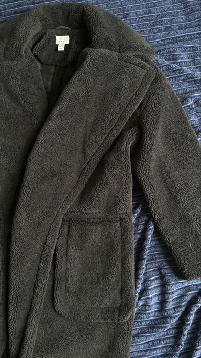 Damen Topshop Mantel Schwarz 36