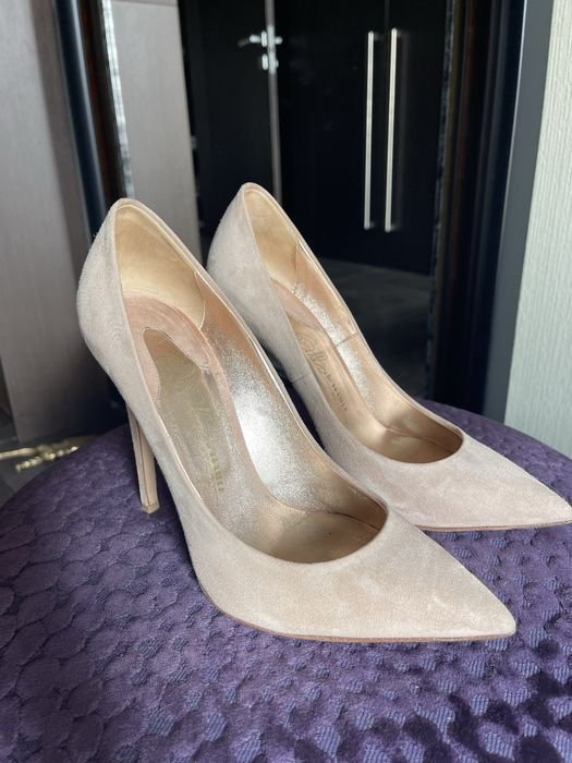Women Heels Leather 37