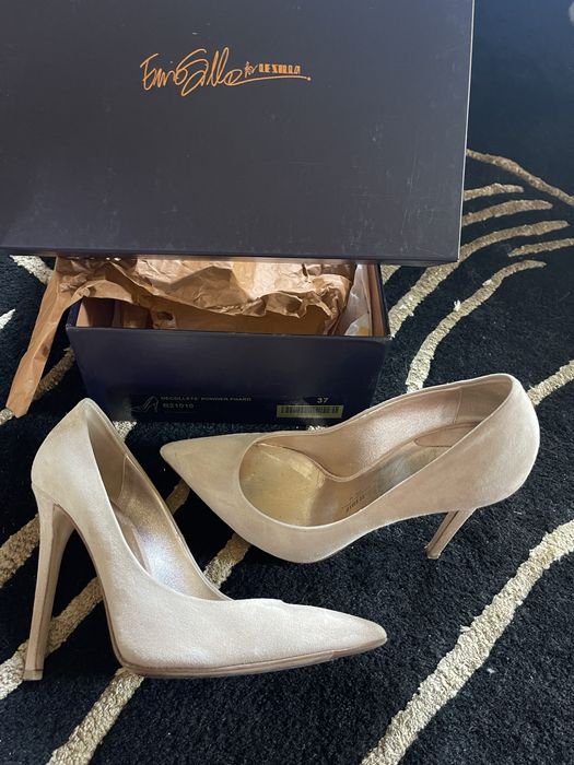 Women Heels Leather 37