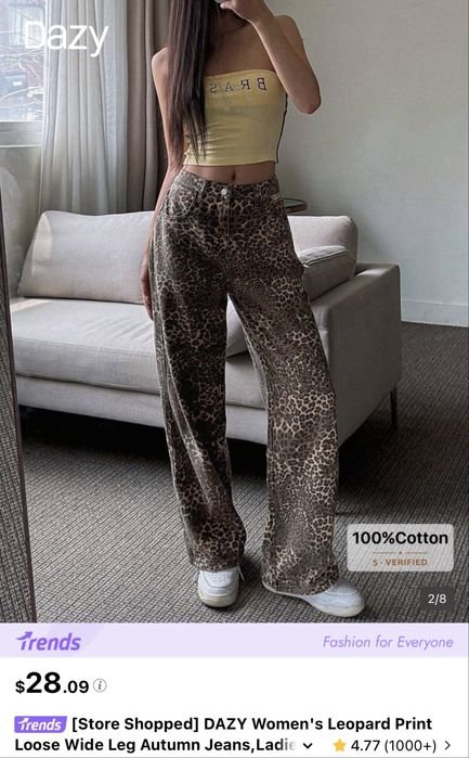 Damen Shein Jeans Schwarz 36