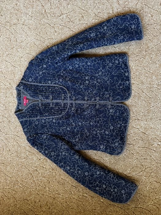 Damen Moonsoon Jacke Marineblau Baumwolle 40