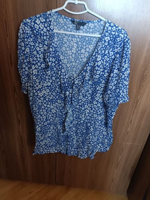 Femme Next Chemisier Bleu Marine Viscose 46