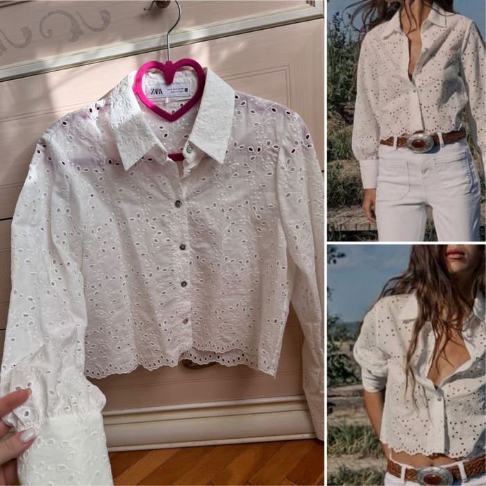 Femme Zara Chemise Crème